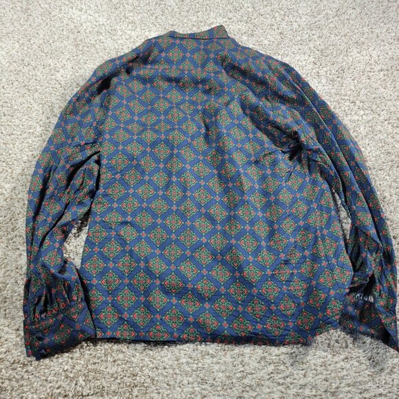 Vintage Pendleton Blouse Womens 8 Button Up Paisley High Neck Long Sleeve Top - Picture 6 of 7